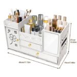 Organizador de cosméticos - Caja de almacenamiento con espejo y cajones | Alhajero y organizador de maquillaje – Image 2