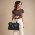 David Jones - Bolso de mano grande para mujer - Bolso cabás para portátil y diario, de hombro o bandolera en cuero PU - Ideal para clases, instituto, trabajo y tamaño A4 – Image 3