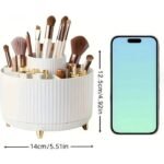 Organizador de maquillaje giratorio 360° transparente, para cosméticos y perfumes. – Image 4