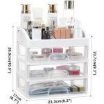 ®RisingFF Organizador de maquillaje para tocador | Organizador de cuidado de la piel con 3 cajones – Image 2