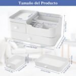 Caja de Almacenamiento - Organizador de Maquillaje para Cajón - Con 2 Cajones y 8 Compartimentos – Image 2
