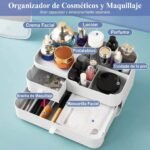 Caja de Almacenamiento - Organizador de Maquillaje para Cajón - Con 2 Cajones y 8 Compartimentos – Image 3