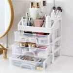 ®RisingFF Organizador de maquillaje para tocador | Organizador de cuidado de la piel con 3 cajones – Image 4
