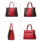INSFITY — Bolso de mano para mujer en cuero sintético — Gran capacidad con correa bandolera — Negro – Image 2